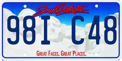 SD license plate 98IC48