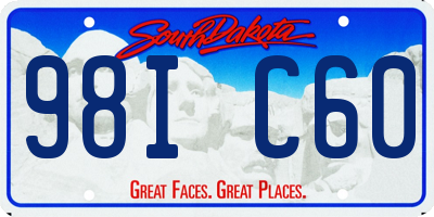 SD license plate 98IC60