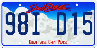 SD license plate 98ID15