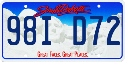 SD license plate 98ID72
