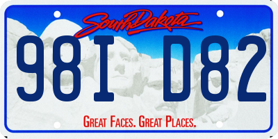 SD license plate 98ID82