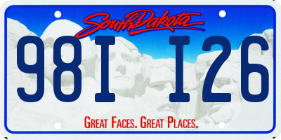 SD license plate 98II26