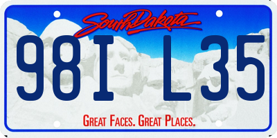 SD license plate 98IL35