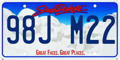 SD license plate 98JM22
