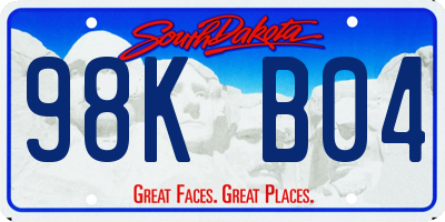 SD license plate 98KB04