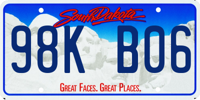 SD license plate 98KB06