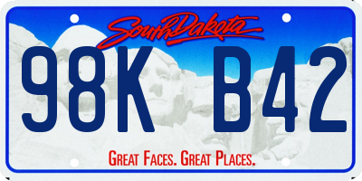 SD license plate 98KB42
