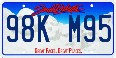 SD license plate 98KM95