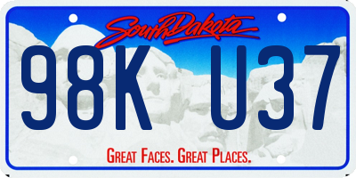 SD license plate 98KU37