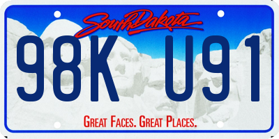 SD license plate 98KU91