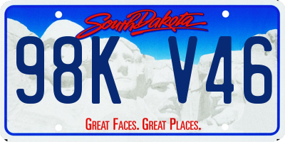 SD license plate 98KV46