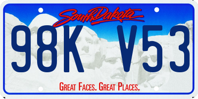 SD license plate 98KV53