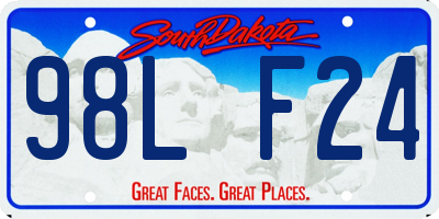 SD license plate 98LF24