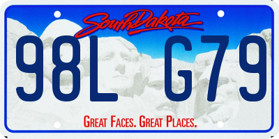 SD license plate 98LG79