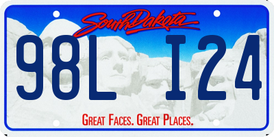 SD license plate 98LI24