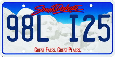 SD license plate 98LI25