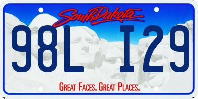 SD license plate 98LI29