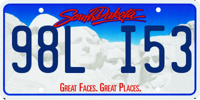SD license plate 98LI53