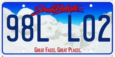 SD license plate 98LL02