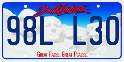 SD license plate 98LL30