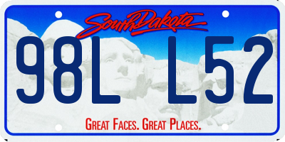 SD license plate 98LL52