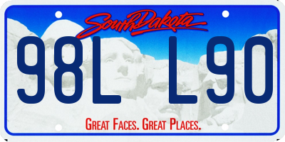 SD license plate 98LL90