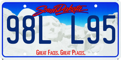 SD license plate 98LL95