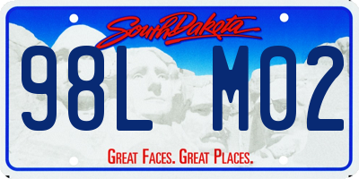 SD license plate 98LM02