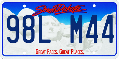 SD license plate 98LM44