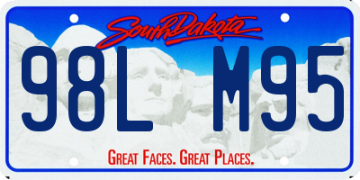 SD license plate 98LM95