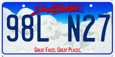SD license plate 98LN27