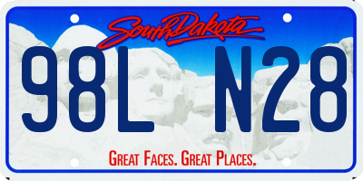 SD license plate 98LN28
