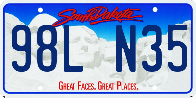 SD license plate 98LN35