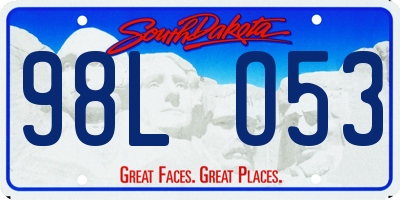 SD license plate 98LO53