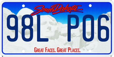 SD license plate 98LP06