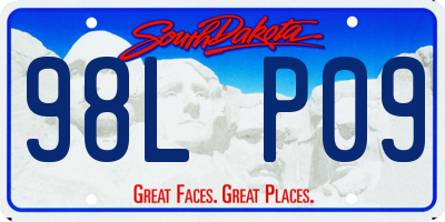 SD license plate 98LP09