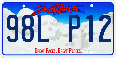 SD license plate 98LP12