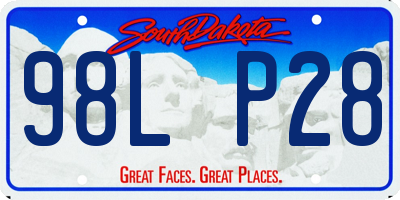 SD license plate 98LP28