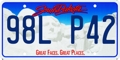 SD license plate 98LP42