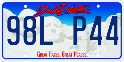 SD license plate 98LP44