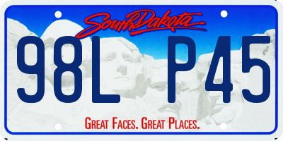 SD license plate 98LP45