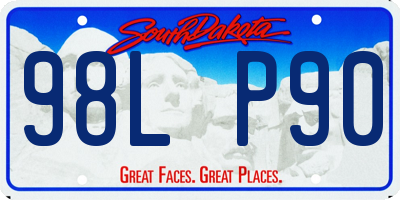 SD license plate 98LP90