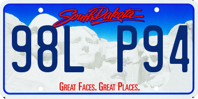 SD license plate 98LP94