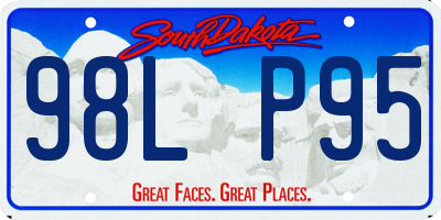 SD license plate 98LP95