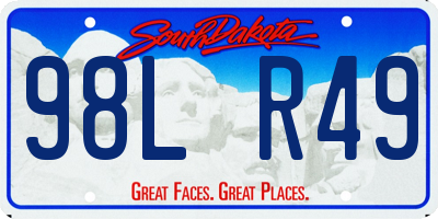 SD license plate 98LR49