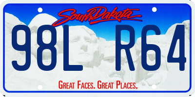 SD license plate 98LR64