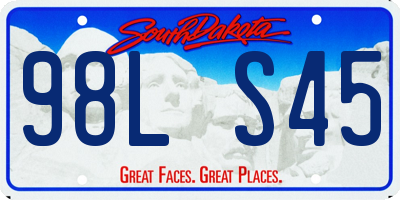 SD license plate 98LS45