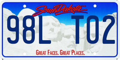 SD license plate 98LT02