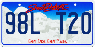 SD license plate 98LT20