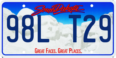 SD license plate 98LT29